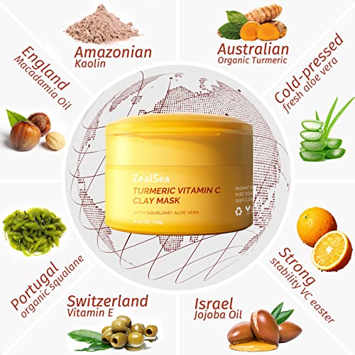 Turmeric Mud Mask with Aloe & Vitamin C