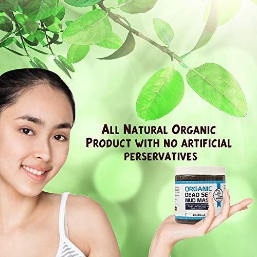 Premium Organic Dead Sea Mud Mask with Brush