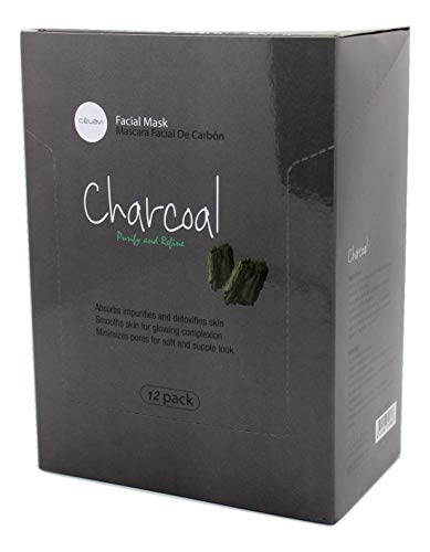 Charcoal Korean Sheet Mud Mask Set (12pcs)