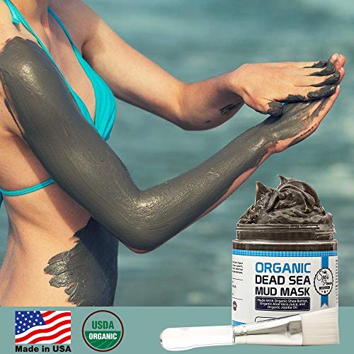 Premium Organic Dead Sea Mud Mask with Brush
