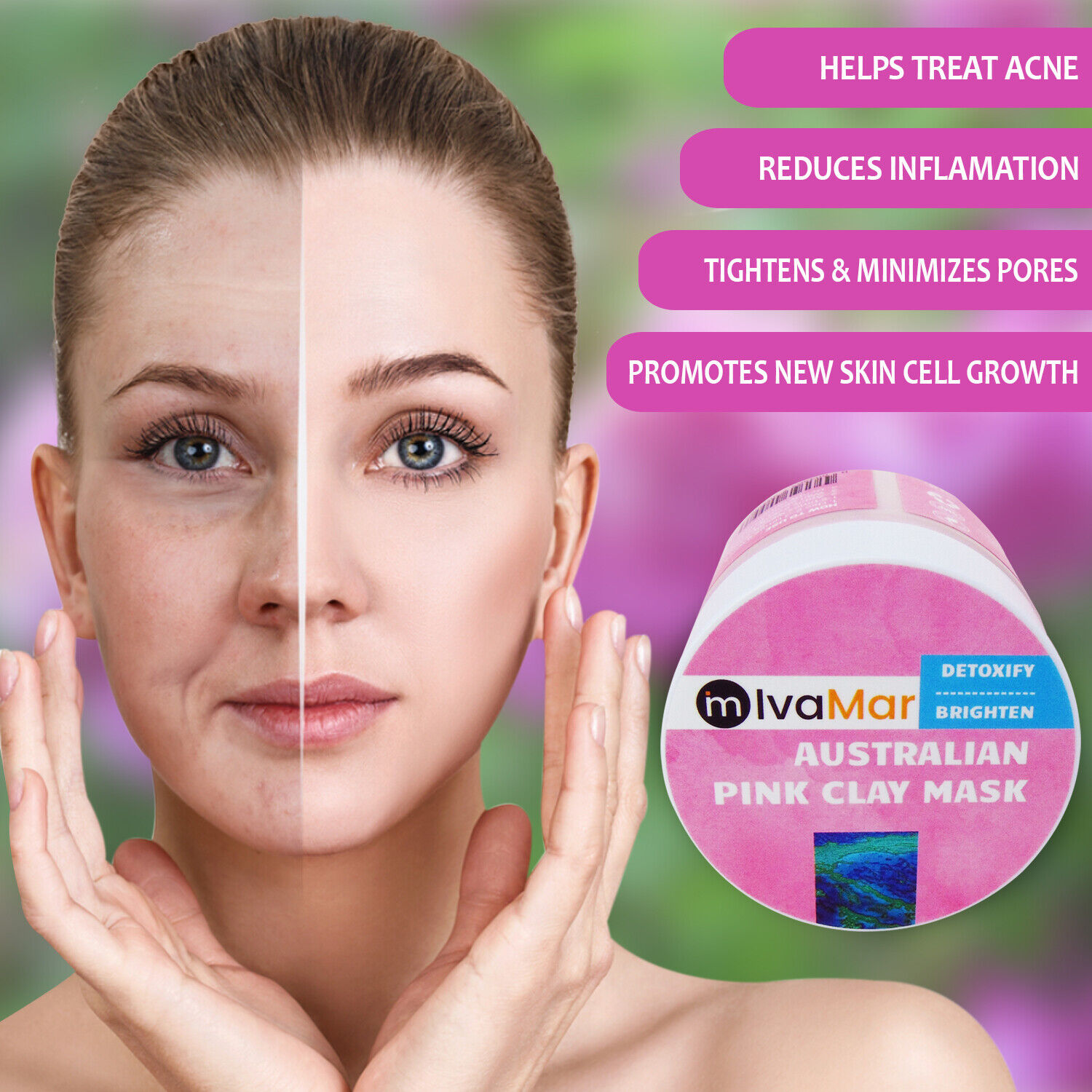 Australian Pink Clay Mask - Cleanse & Detoxify
