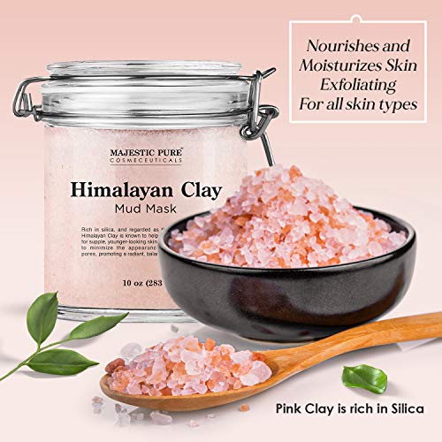MAJESTIC PURE Himalayan Clay Mud Mask - 10 oz