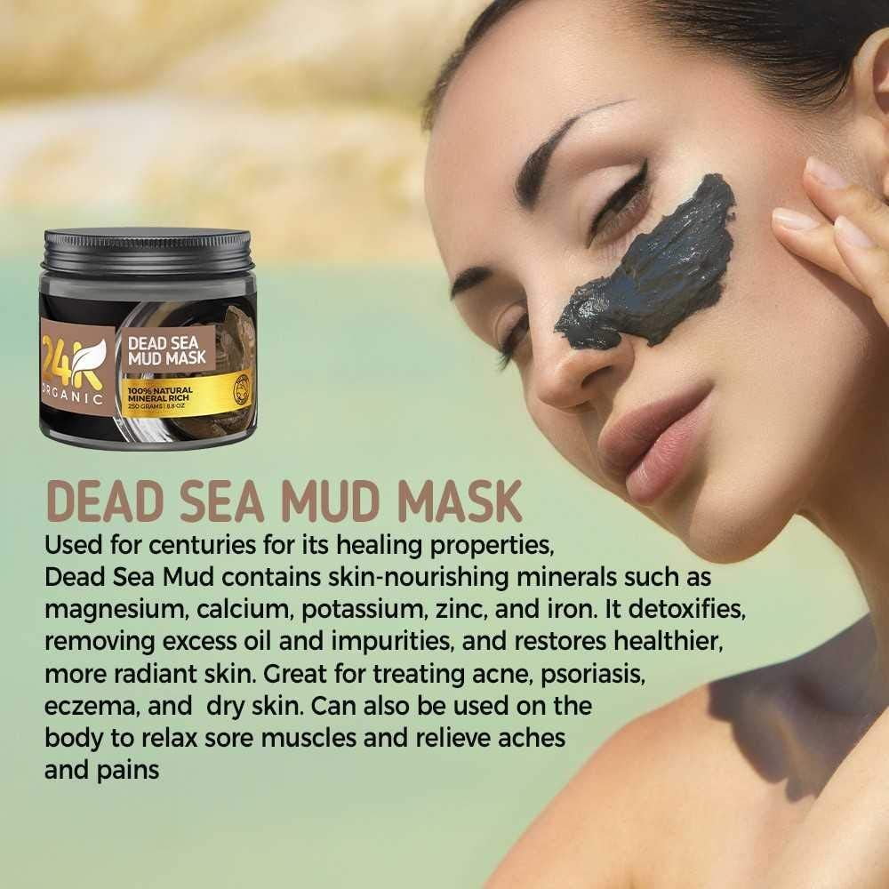 Organic 24K Dead Sea Mud Mask for all skin