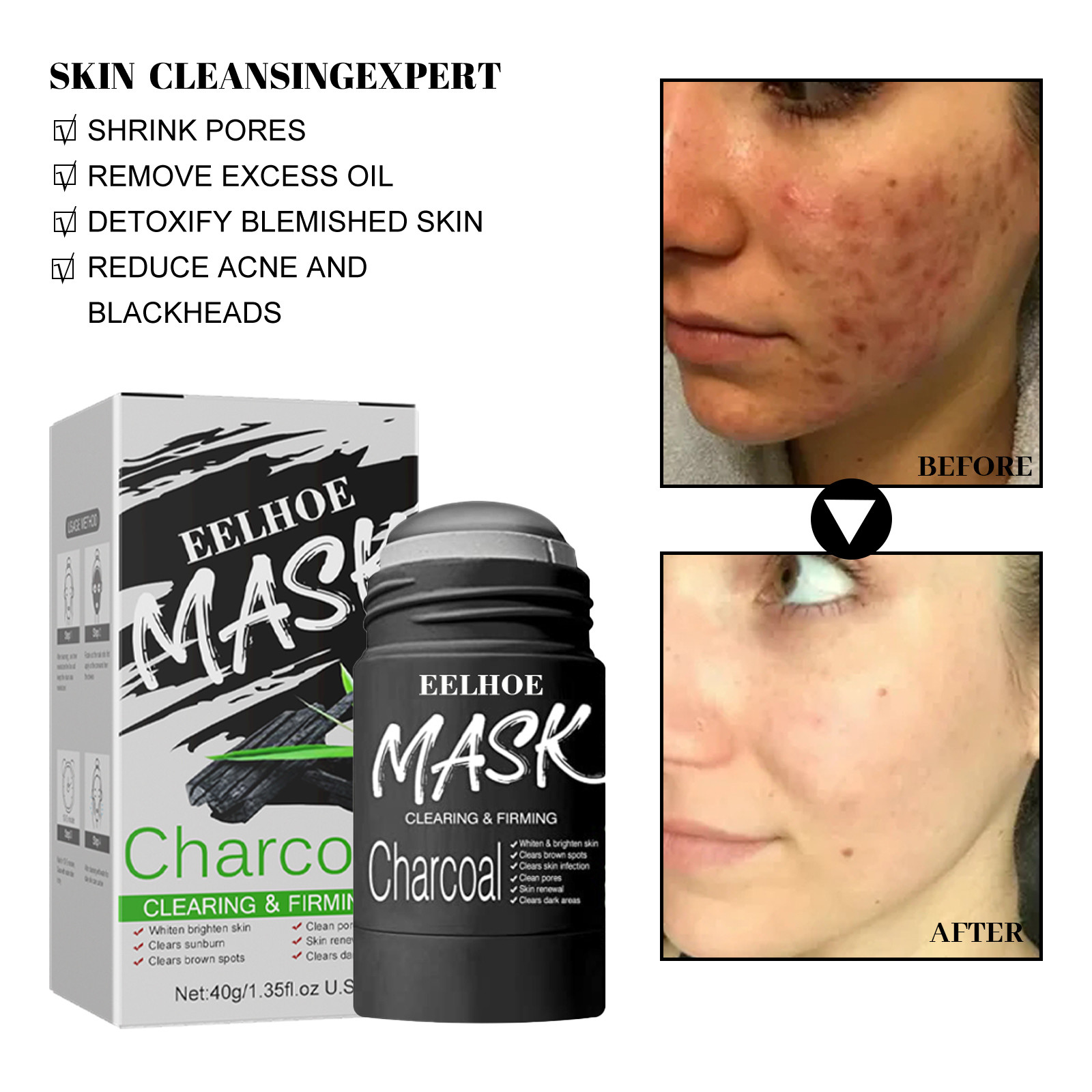 Bamboo Charcoal Hydrating Mud Mask Stick