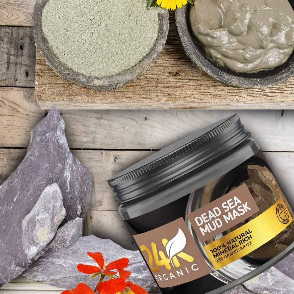 Organic 24K Dead Sea Mud Mask for all skin
