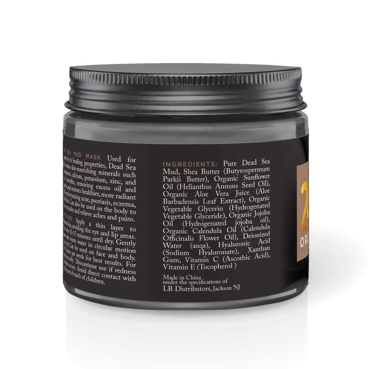 Organic 24K Dead Sea Mud Mask for all skin