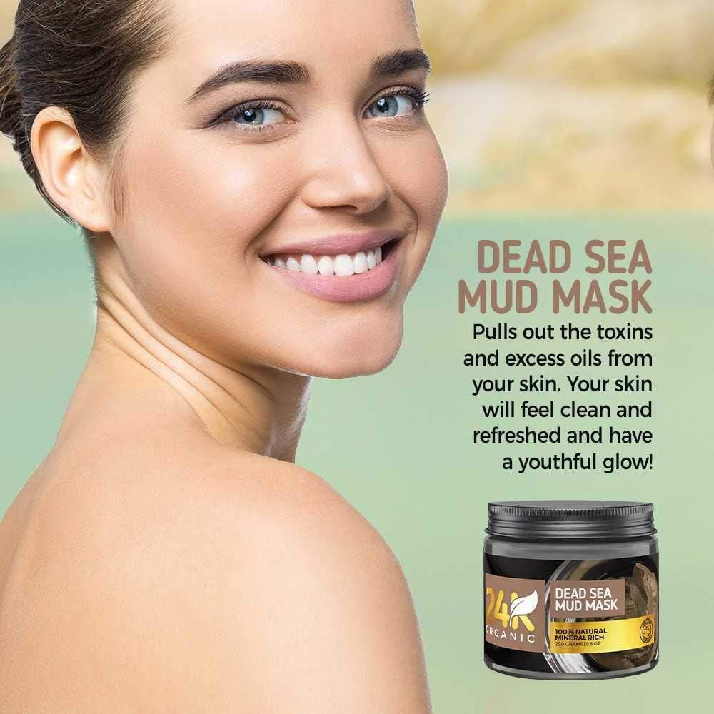Organic 24K Dead Sea Mud Mask for all skin