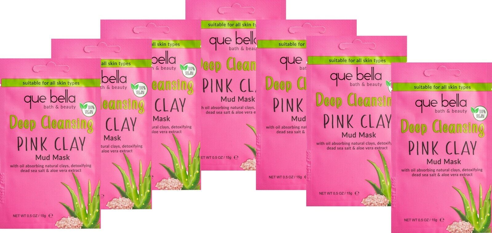 Pink Super Hydrating Mud Mask Set (5 pack)