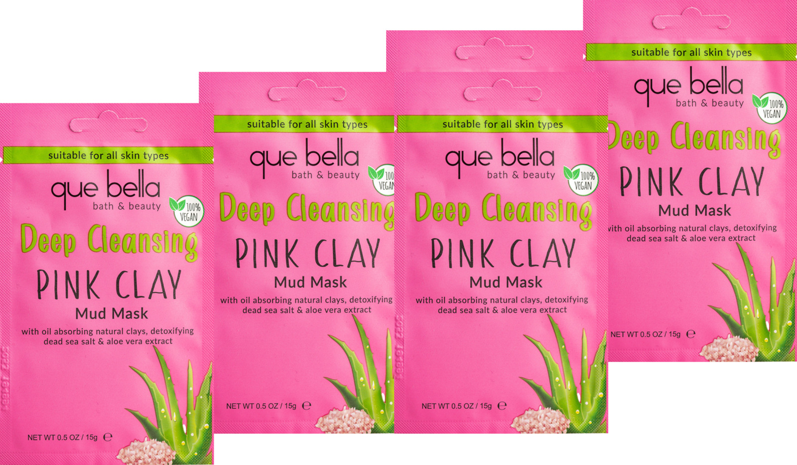Pink Super Hydrating Mud Mask Set (5 pack)