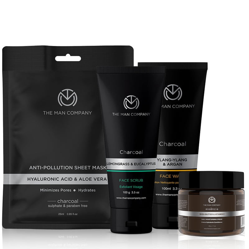 Man Co. Charcoal Mud Mask Set - India made