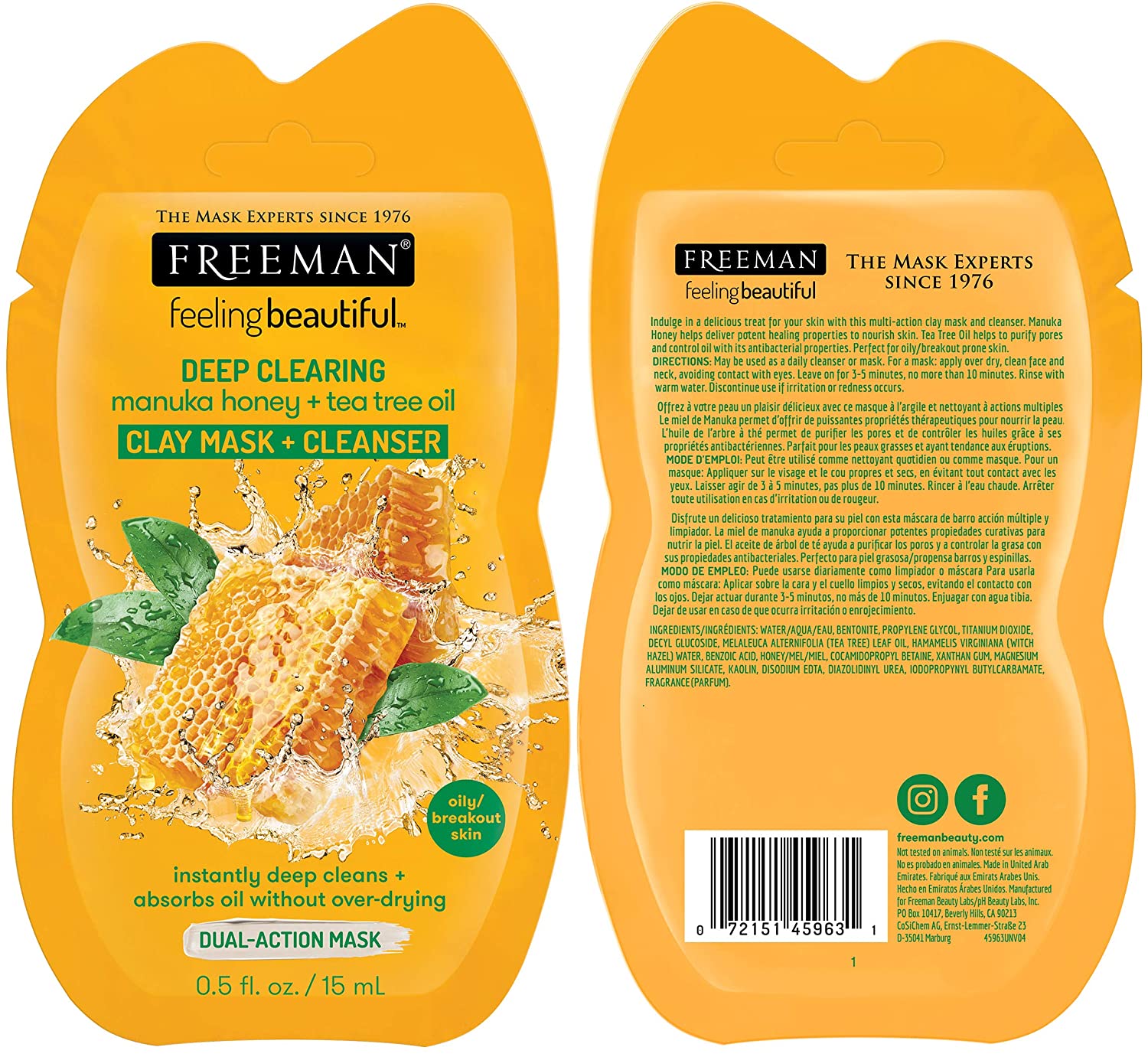 Freeman Mud Mask Variety Pack - 6 Count