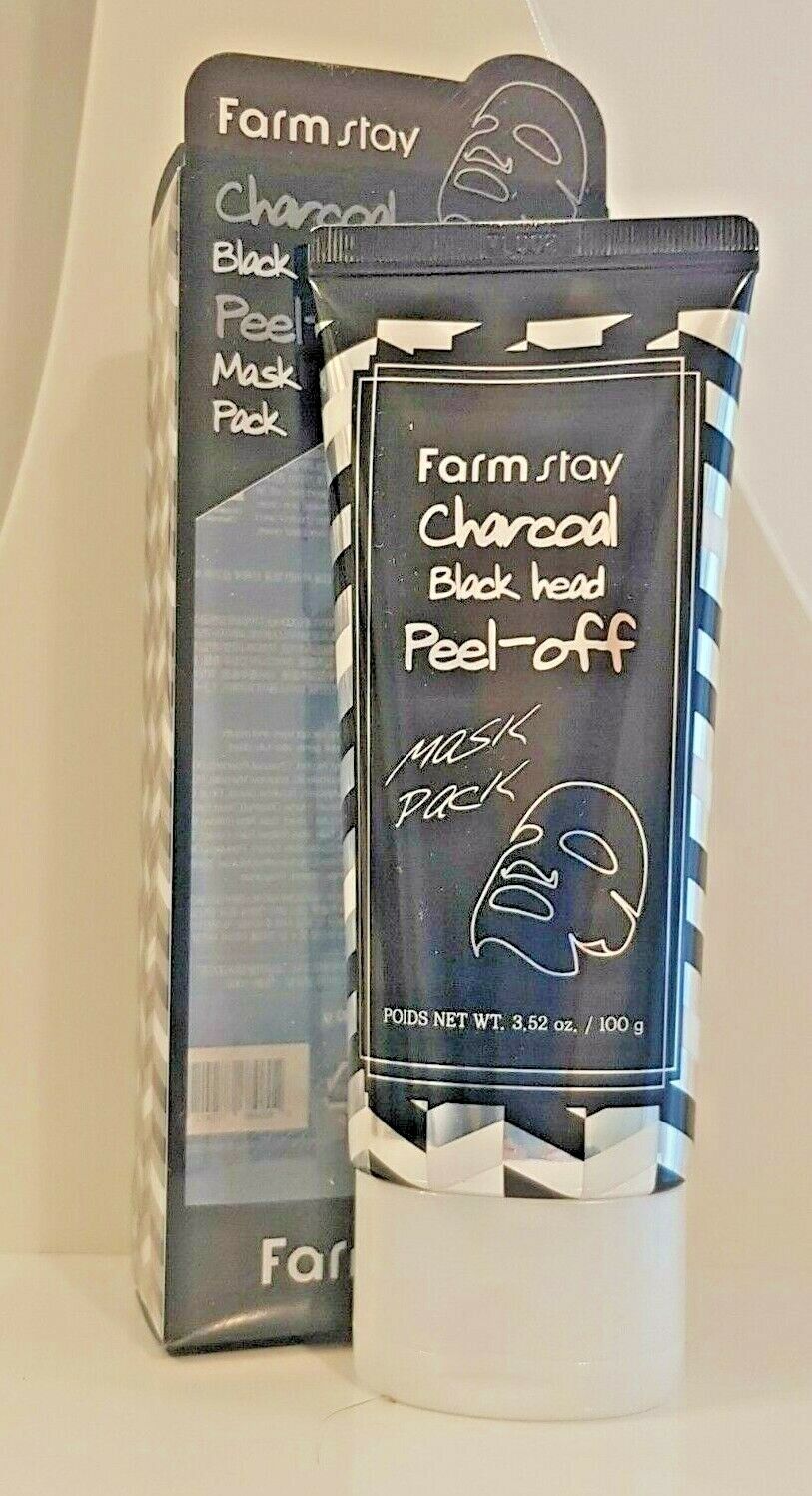 FarmStay Charcoal Black Head Peel-Off Mask Pack 100 ml