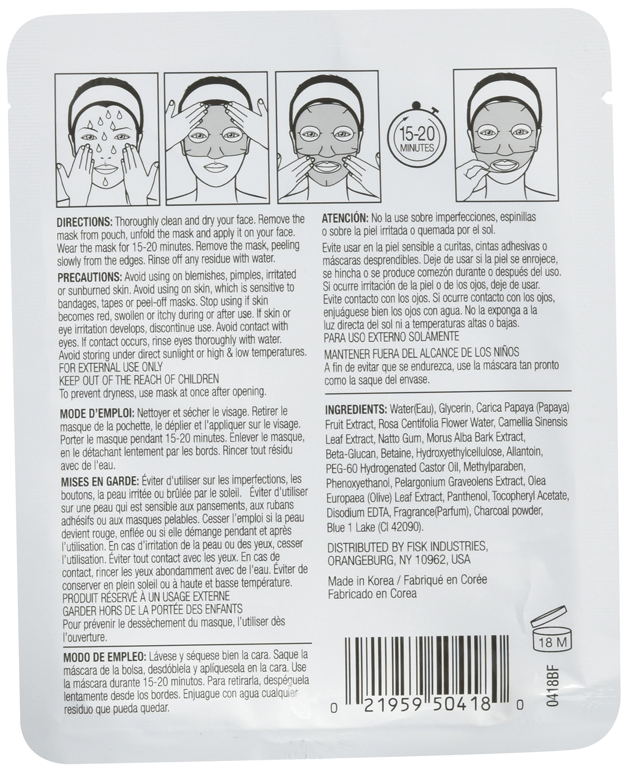 Daggett and Ramsdell Purifying Charcoal Sheet Mask