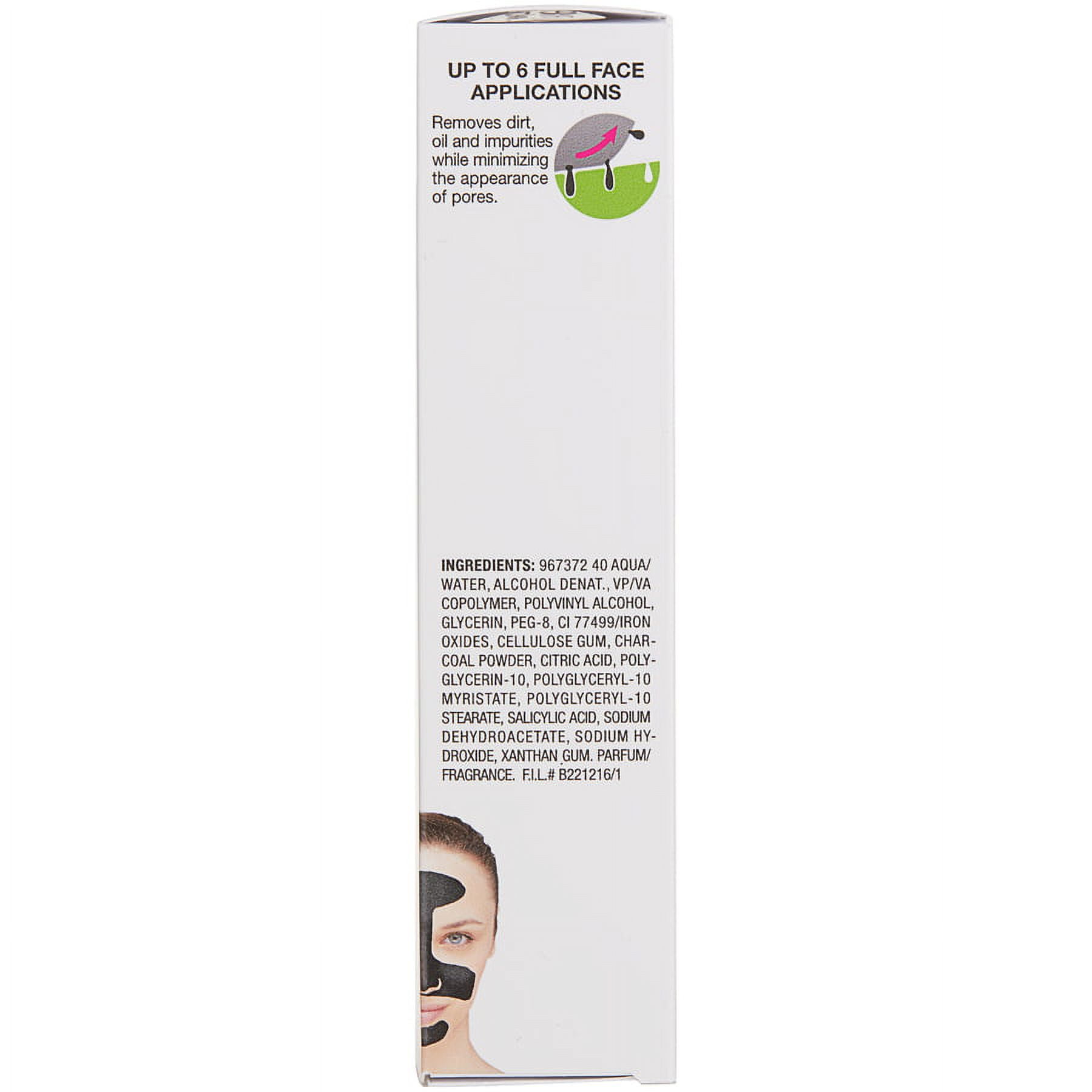 Garnier Black Charcoal Peel Off Mask, 1.7 oz