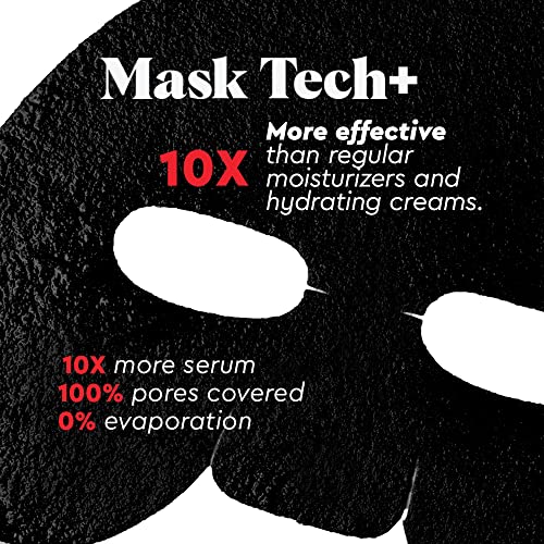 Wolf Project Men's Charcoal Face Mask Sheets - Pack of 12