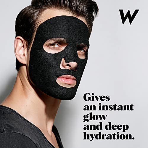 Wolf Project Men's Charcoal Face Mask Sheets - Pack of 12