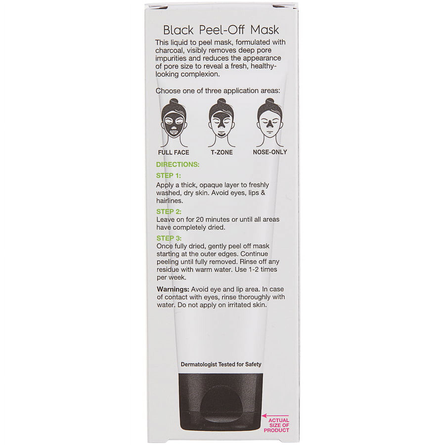 Garnier Black Charcoal Peel Off Mask, 1.7 oz