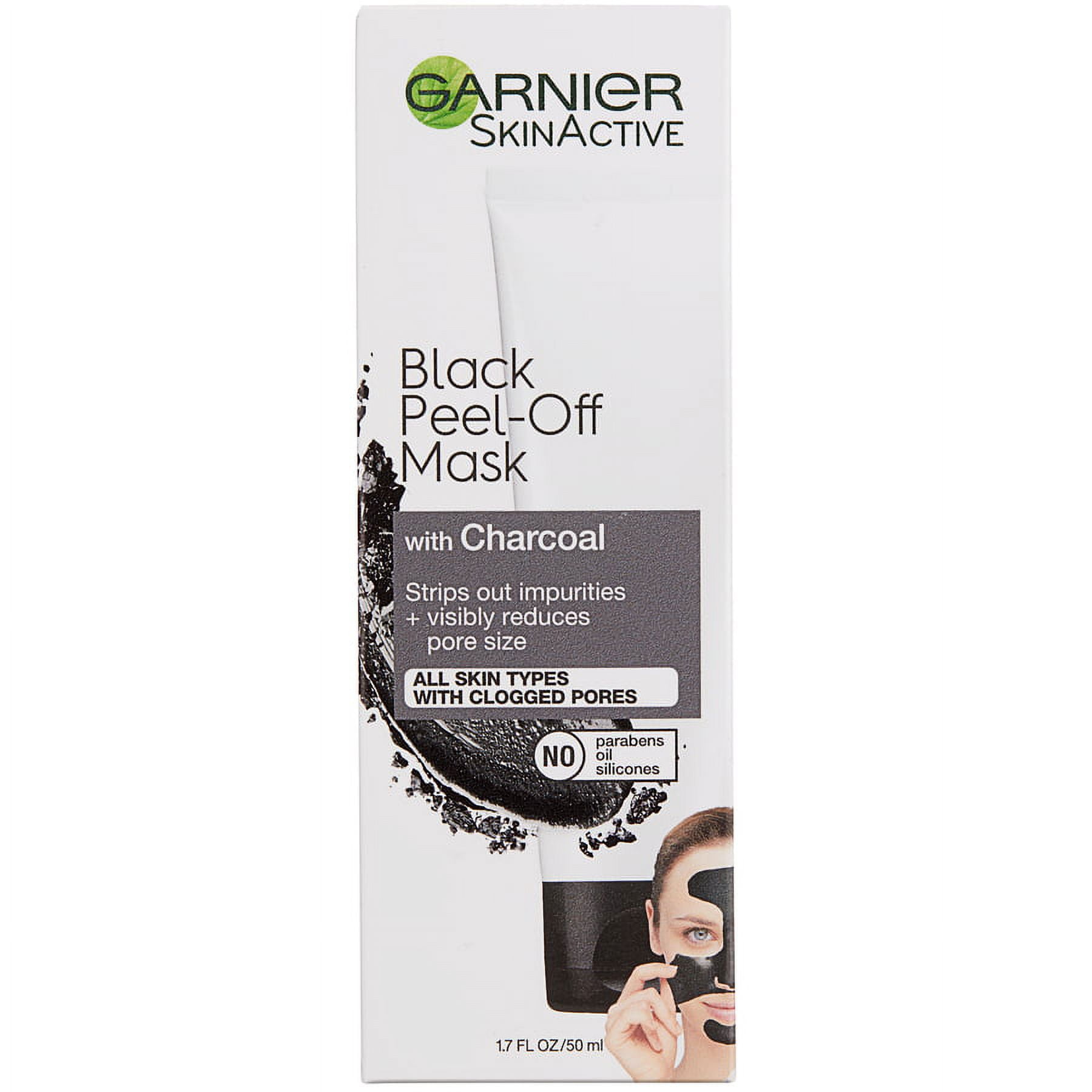 Garnier Black Charcoal Peel Off Mask, 1.7 oz
