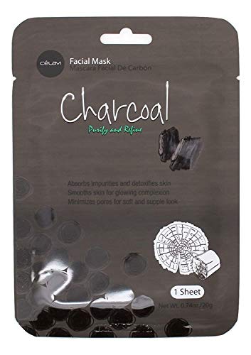 Charcoal Korean Sheet Mud Mask Set (12pcs)