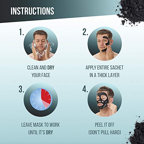 Men's Charcoal Blackhead Peel-Off Mud Mask