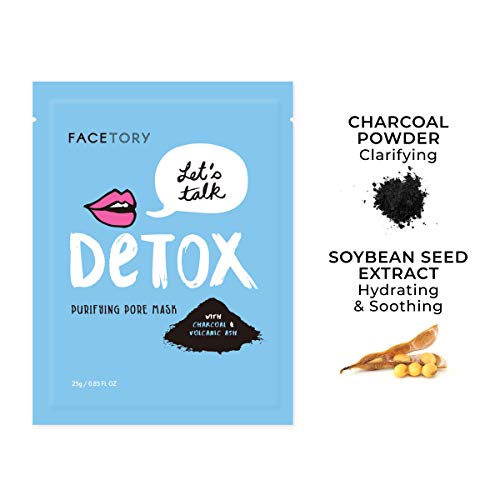Detox Purifying Sheet Mask with Charcoal and Volcanic Ash