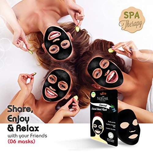 Korean Charcoal Mud Sheet Mask 6 Pack
