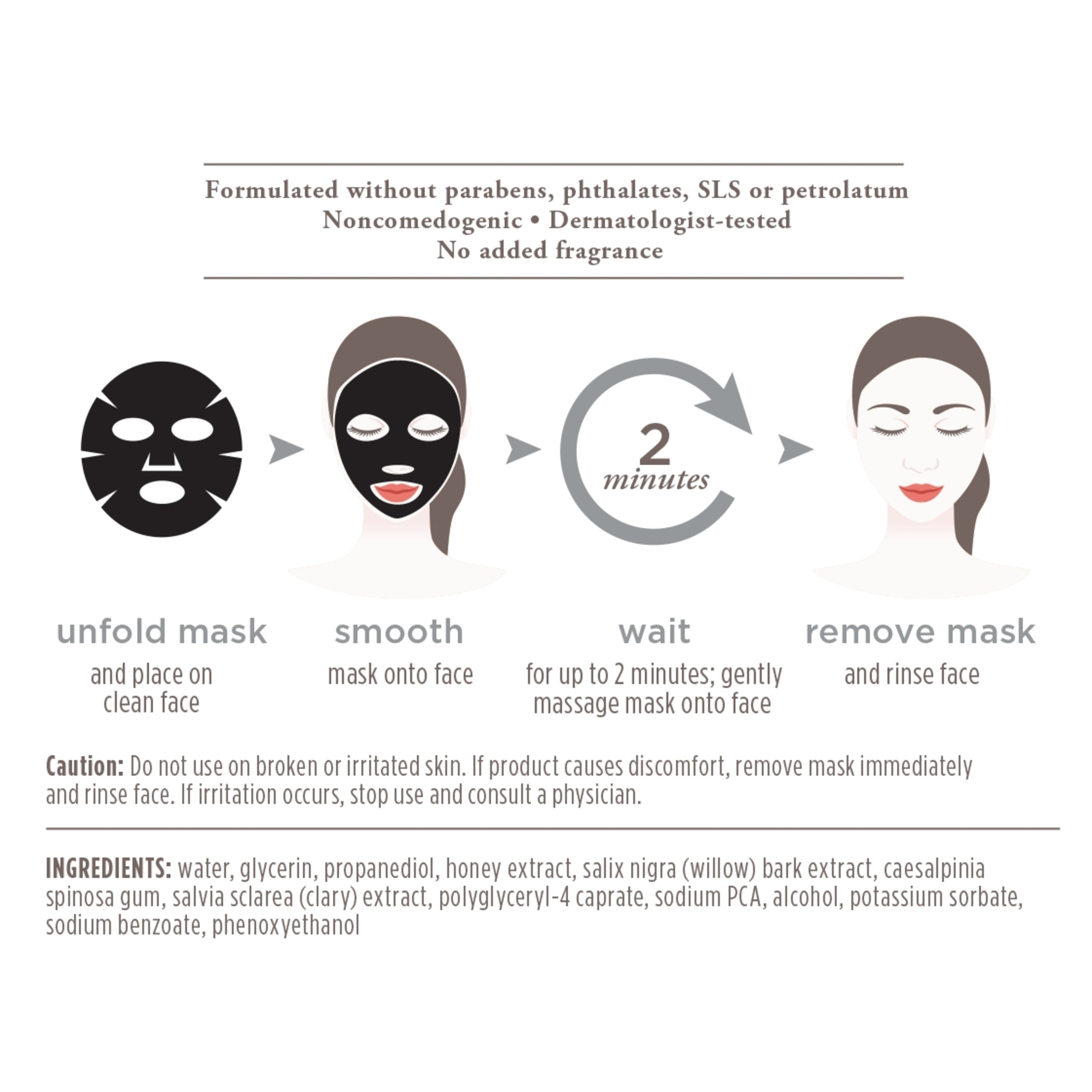 Charcoal Mud Mask Sheet - 1 Count