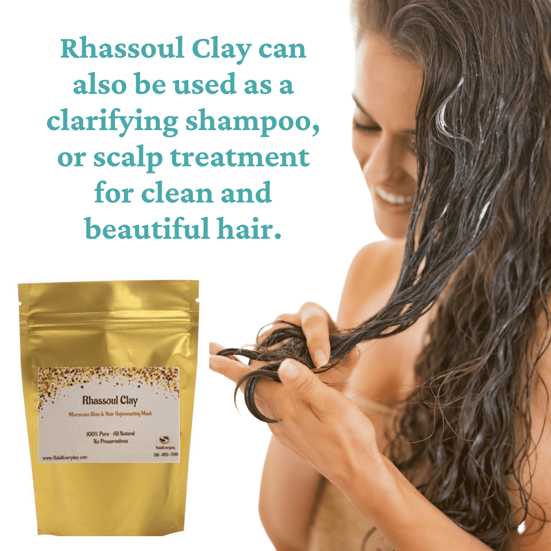 Halal Rhassoul Clay - Detoxifying & Rejuvenating Mask