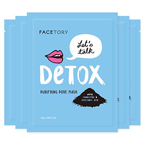 Charcoal purifying sheet mask - 5 pack