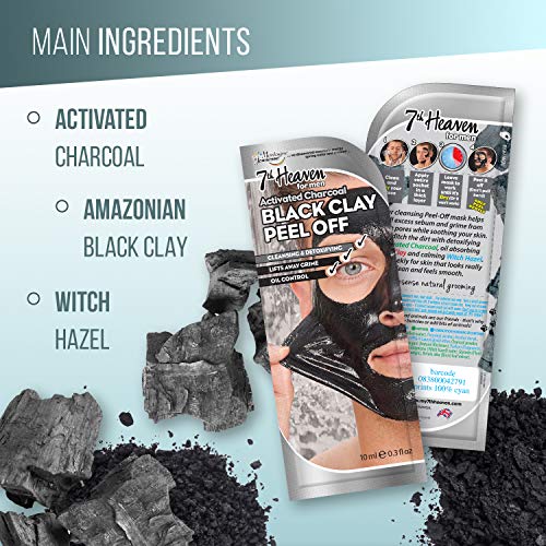 Men's Black Clay Peel-Off Mud Mask