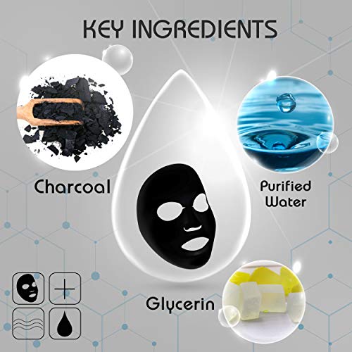 Korean Charcoal Mud Sheet Mask 6 Pack