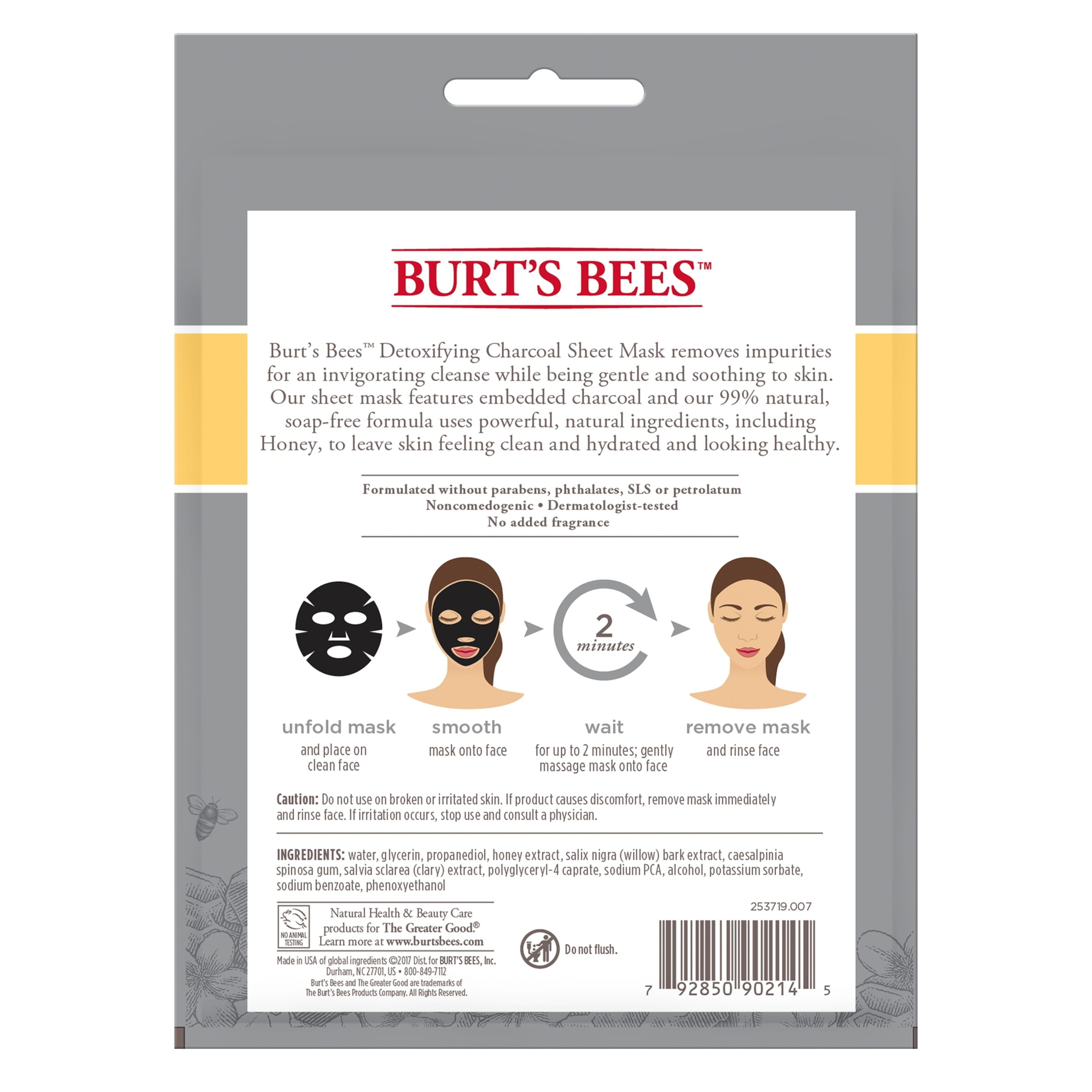 Charcoal Mud Mask Sheet - 1 Count