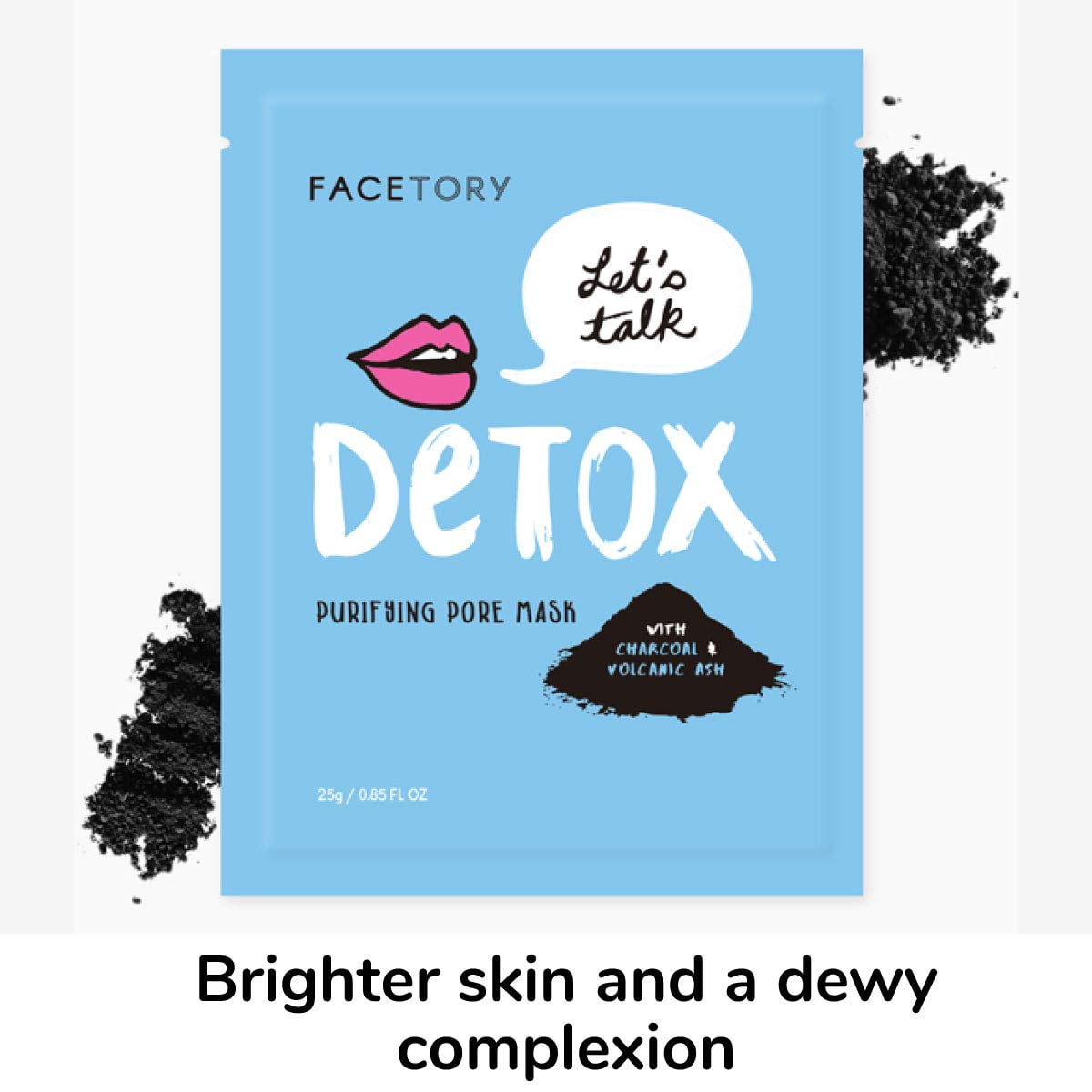 Charcoal purifying sheet mask - 5 pack