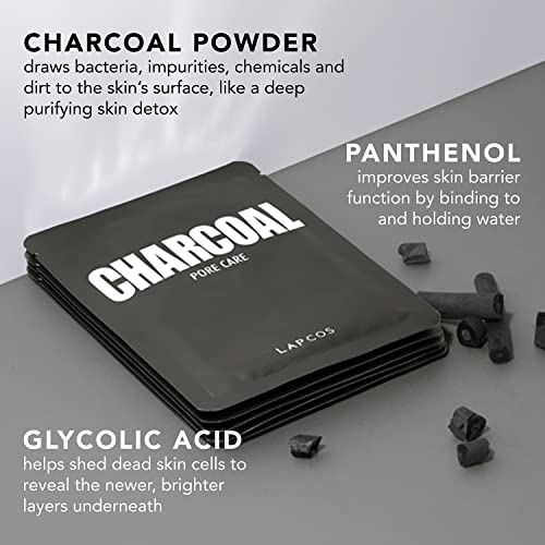 Detoxifying Korean Charcoal Face Mask, 5-Pack