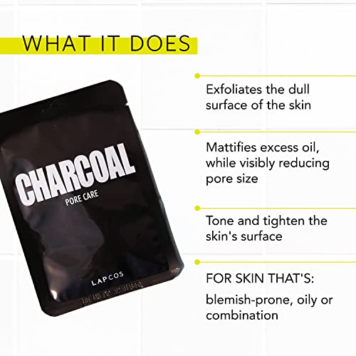 Detoxifying Korean Charcoal Face Mask, 5-Pack