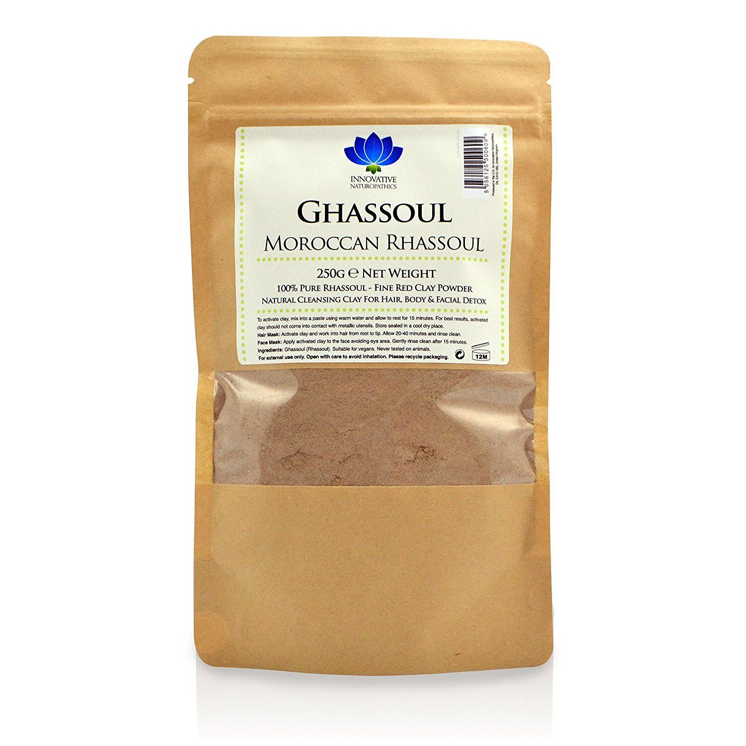 Moroccan Rhassoul Clay Powder for Skin/Hair Mask - 250g