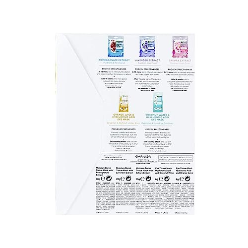 Garnier Hydrating Sheet Mask Set - Pack of 5