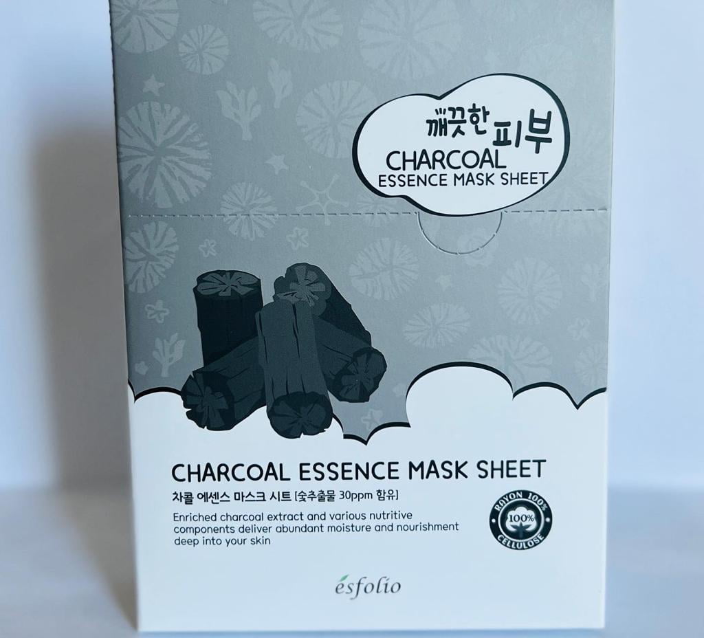 Esfolio Charcoal Mask (10 Sheets) Korean Made
