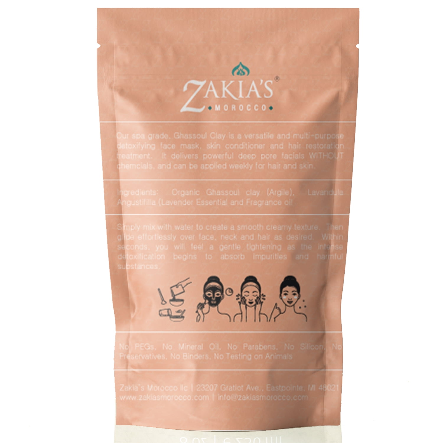 Moroccan Ghassoul Clay Powder - Orange Blossom