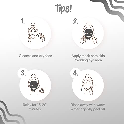 Charcoal Face Mask Bundle - 6 Masks & Strips