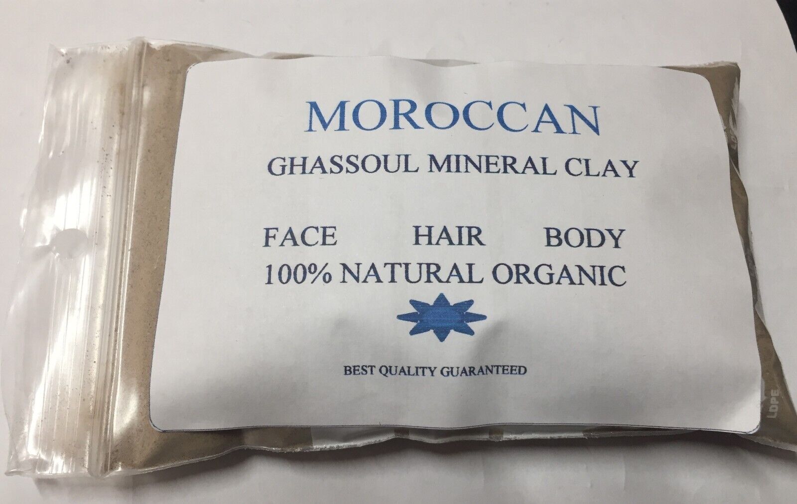 Organic Ghassoul Clay Mask for Hair & Skin (free sample)