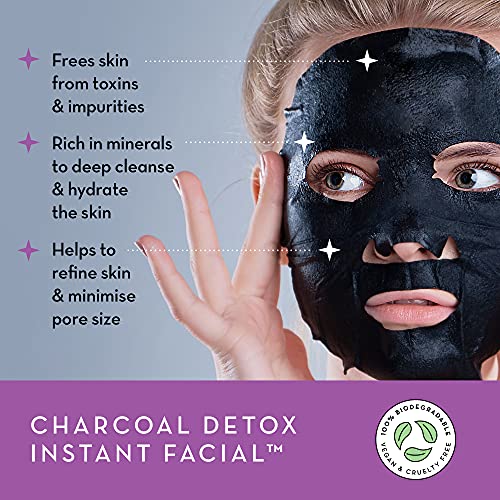 Charcoal Detox Instant Facial Sheet Mask - Korean Skin Care