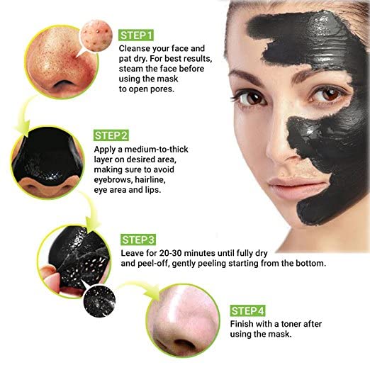 Activated Charcoal Blackhead Mask with Applicator