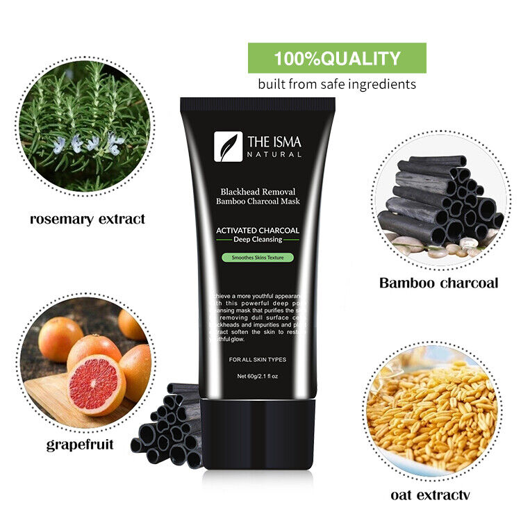 Activated Charcoal Blackhead Remover Face Mask