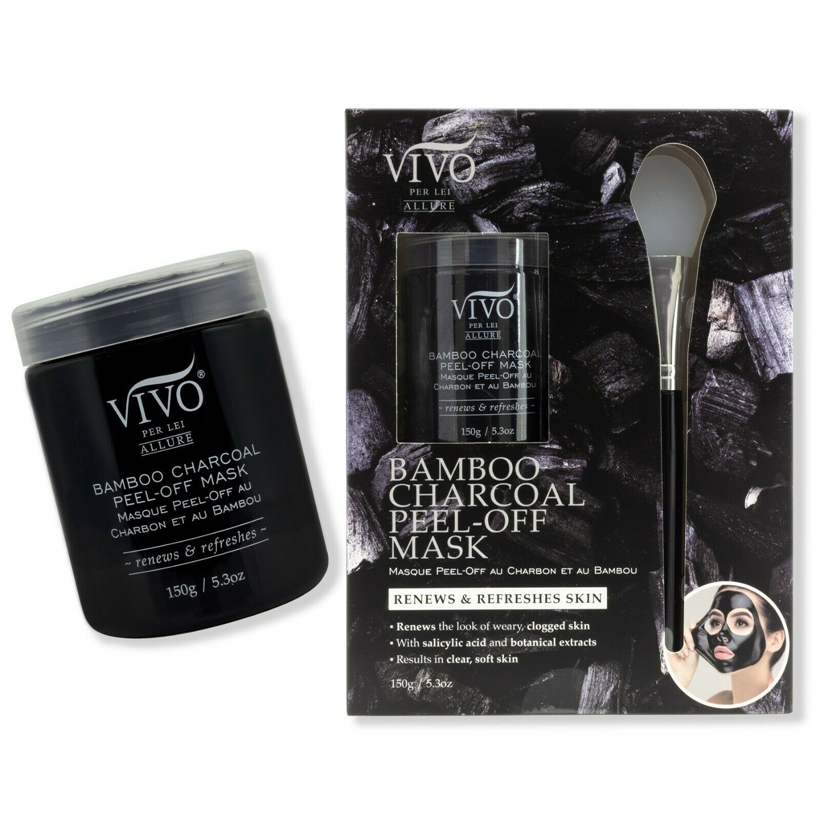 Activated Bamboo Charcoal Peel Off Mud Mask