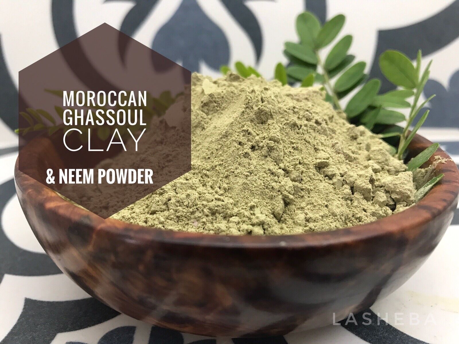 Organic Rhassoul Moroccan Clay Mask - Vegan Formula