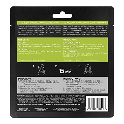 Garnier Charcoal Sheet Mask - Purifying Power!