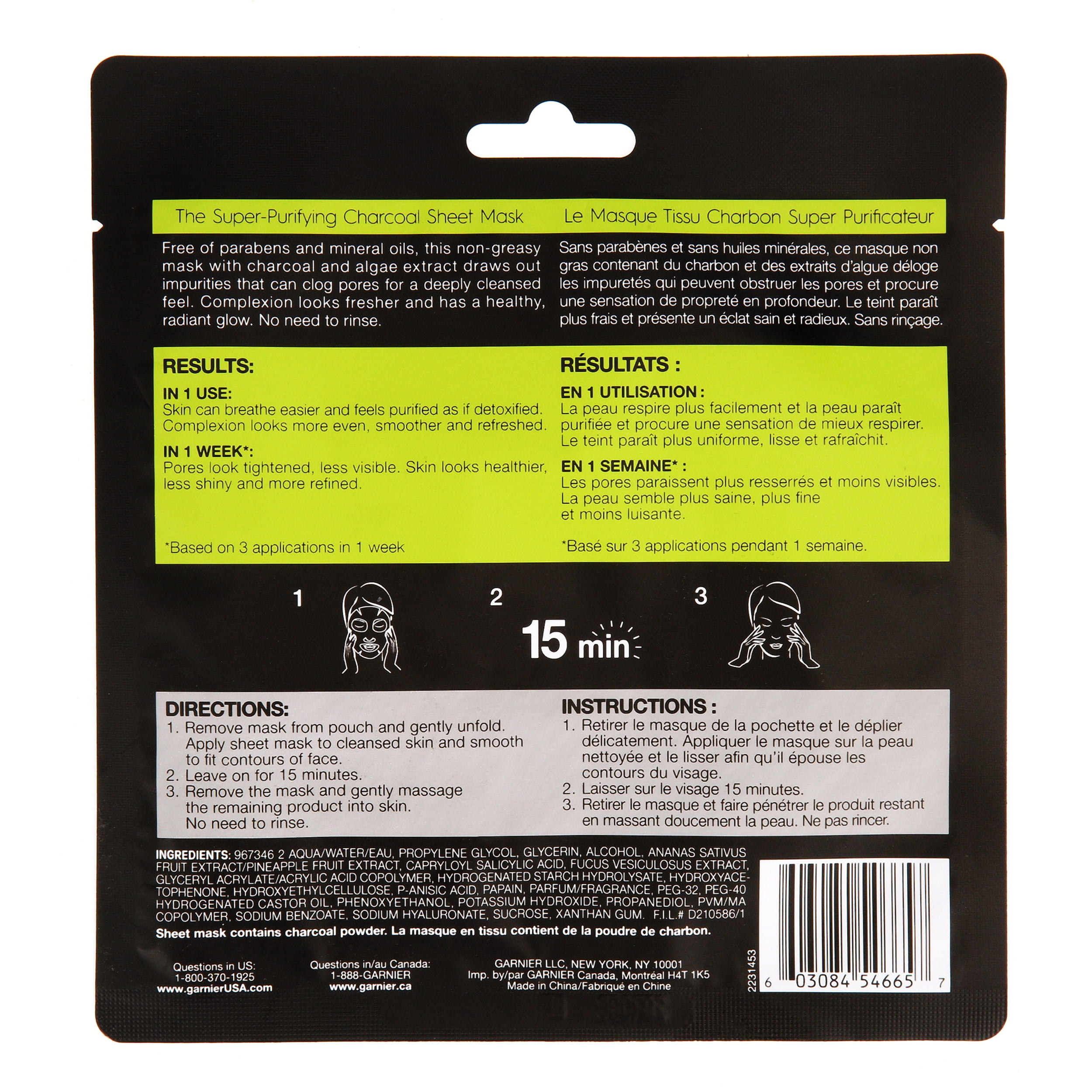 Garnier Charcoal Sheet Mask - Purifying Power!