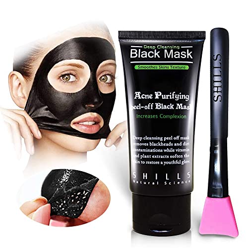 SHILLS Charcoal Black Mask with Brush