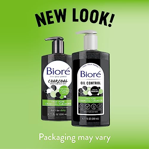 Biore Deep Pore Charcoal Cleanser, 200 ml